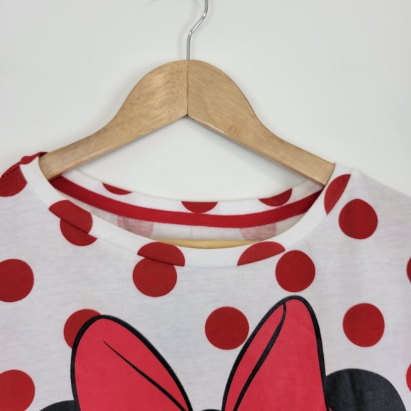 DISNEY | Minnie Mouse Polka Dot Crop Top XL - Picture 4 of 6